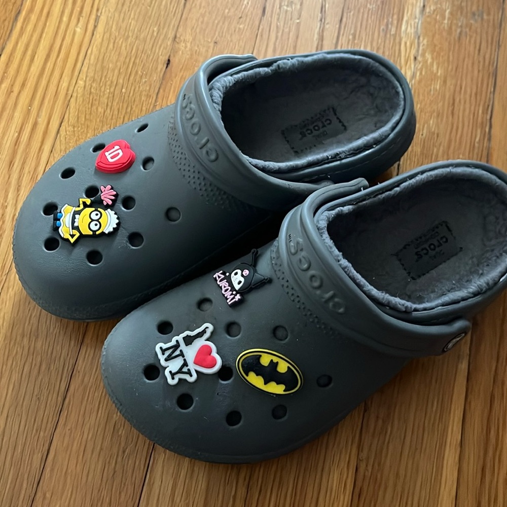 Fur lined Crocs